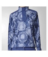 Adidas Golf Climawarm Blue Floral 1/2 zip Shag Fleece Lined XS - $482.11 MXN