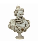 Neptune Poseidon Bust Head Greek Roman God Cast Marble Grey Statue Sculp... - $162.60 CAD
