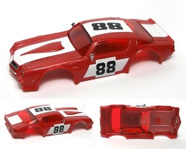 1980 Ideal TCR Chevy Camaro Z-28 Red &amp; White #88 Slot Car Body4680-5 - $18.99