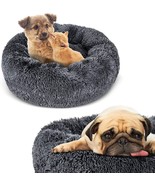 Calming Dog Bed Cat Bed Donut,Faux Fur Dog Bed for Medium Small Dogs , (... - £13.75 GBP