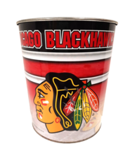 NHL Chicago Blackhawks Mascot Collectible Garrett Popcorn Empty Metal Ti... - £10.35 GBP