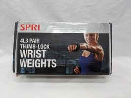 Spri 4LB Pair Thumb-Lock Wrist Weights - £25.02 GBP