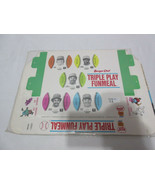 1977 BURGER CHEF TRIPLE PLAY FUN MEAL UNCUT TEAM TRAY 9 Discs PITTSBURGH... - £15.71 GBP