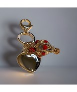 Mia fiore 18k Gold Plated hot Air &amp; Heart  Bag Charm - $89.95