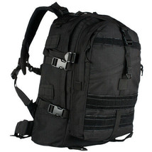 New Large Transport Molle Tactical Hunting Camping Hiking Backpack Swat Black - £55.35 GBP