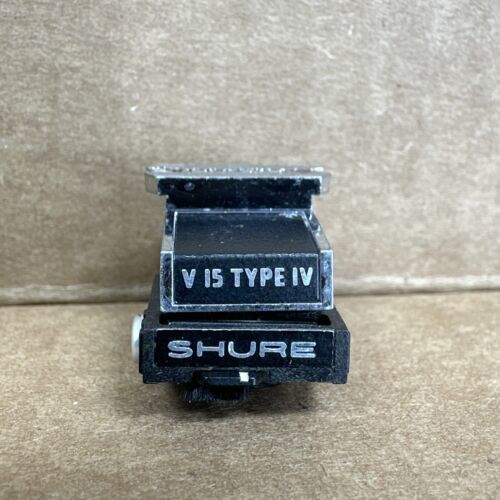 Vintage SHURE V15 Type IV Phono Cartridge Turntable Tonearm Orig Stylus  ~ Parts  			
