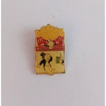 Vintage Monopoly French Fries &amp; Rich Uncle Pennybags McDonald&#39;s Employee Hat Pin - $12.13