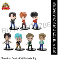 BTS Limited Edition Disco Dynamite Set of 7 Action Toy Figure Multicolored Boys - $46.33