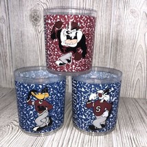 Looney Tunes Tumblers (3) Manic Daffy Duck, Super Jock Taz, Hero Cat Syl... - $16.34