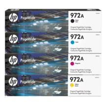 HP 972A HP Page Wide Ink Cartridge Black Magenta Yellow Cyan Jan-April 2024 - $239.99
