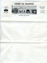 Ruidoso New Mexico Camp La Blanca Cabins &amp; Service Station Stationary 19... - $39.56