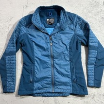 Kuhl Firefly Primaloft Full Zip Puffer Jacket Womens Medium Ocean Blue Insulated - £69.15 GBP