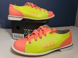 Tenth Frame XXX Classic Bowling Shoes Womens Size 7.5 Neon Orange/Green/... - £38.14 GBP