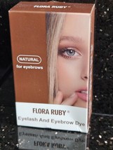 Flora Ruby Eyelash and Eyebrow Dye Kit Brown New - $5.03