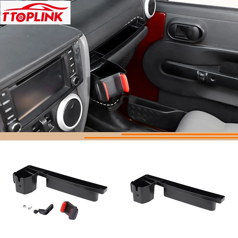 ABS Interior Multi Functional Copilot Armrest Phone Holder for Jeep Wrangler JK - £41.35 GBP+