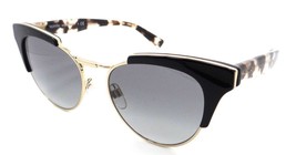 Valentino Sunglasses VA 4026 5001/11 53-17-140 Black - Gold/ Grey Gradient Italy - £107.43 GBP