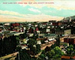  Salt Lake City Utah UT From The City and County Building UNP DB Postcar... - $8.86