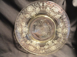 Yellow Topaz Florentine Depression Glass  Plate Hazel Atlas Dinner 10 inches - £12.78 GBP
