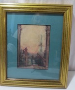 W H ROBINSON 1912 Print framed matted &quot;Song of Love&quot; - $50.00