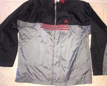 Adidas ~ Men&#39;s Black Gray Red 3-Striped Track Jacket Light Weight Mesh L... - $20.26