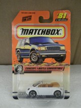 Mattel MATCHBOX- 96376 Concept 1 Beetle CONVERTIBLE- New On CARD- L30 - £2.86 GBP