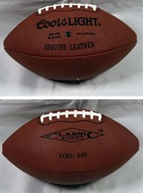 New Coors Light Beer Full Size Leather Football Advertising - $29.65