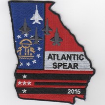 4&quot; USAF AIR FORCE 131FS 2015 ATLANTIC SPEAR EXERCISE GA EMBROIDERED JACK... - £23.69 GBP