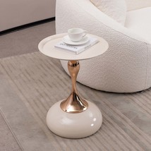 Mermaid Tail Round Coffee Side Table - Modern Accent for Small Spaces - $76.99