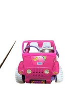 Vintage 1997 Mattel Barbie Kelly Doll Pink Power Wheels Chrysler Jeep 4x4 WORKS - £9.77 GBP