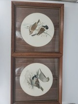Vintage Framed Signed John Murr Bird Prints 1956 Barn Swallows 1958 Ree 2 pc Set - £31.61 GBP