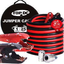 1 Gauge 25 Feet Jumper Cables with Ul-Listed Clamps for Car, SUV and Truc - £86.99 GBP