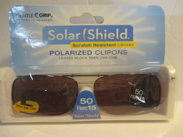 Solar Shield Clip on Sunglasses Lenses Polarized 100% UVA/UVB Protection - £4.74 GBP