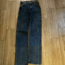 Vintage WRANGLER Straight Leg 29x38 JEANS, Dark Blue Men’s Made In USA - $115.00