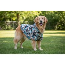 Dog Hoodie Grayson Pup Dog Fleece Camo Hoodie Teal Brown Size Large - $6.82