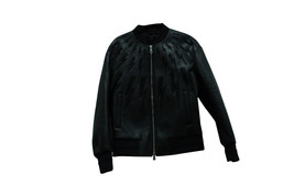 Neil Barrett Thunderbold Bomber Jacket In Polyurethane Men Black S - $224.20