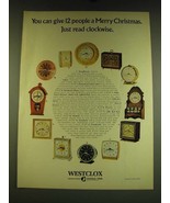 1966 Westclox Clocks Ad - Woodbrook, Valera, Pennsylvania Spice Chest - £14.78 GBP