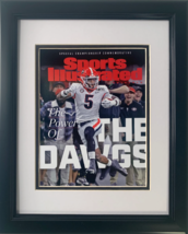 Georgia Bulldogs 2021 National Champions Sports illustrated Cover Framed - £39.49 GBP