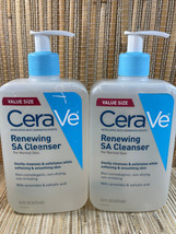 Cerave Renewing SA Cleanser for Normal Skin w Pump- 16 oz Set of 2 - £23.52 GBP