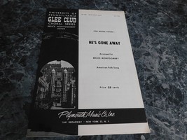 He&#39;s Gone Away by Bruce Montgomery SATB - €1,42 EUR