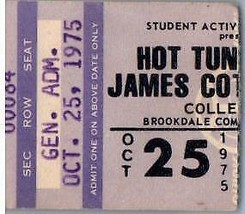 Hot Tuna Ticket Stub October 25 1975 Middletown New Jersey - £27.24 GBP