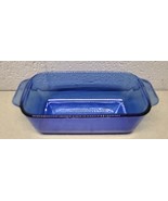 PYREX 213-R Cobalt Blue Glass 1.5 Quart Loaf Pan 8.5" x 4.5" x 2.5 Corning USA - $21.89