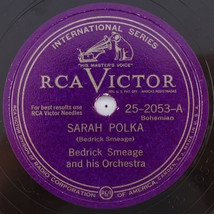 Bedrick Smeage - Sarah Polka / Red Apple Waltz - 1947 10&quot; 78 rpm Record 25-2053 - £35.10 GBP