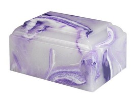 Small/Keepsake 22 Cubic Inch Purple Tuscany Cultured Onyx Cremation Urn for Ash - £145.10 GBP
