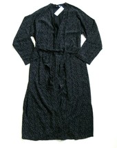 NWT Eileen Fisher Morse Code Long Kimono Jacket in Black Dot Dash Soft C... - $71.28