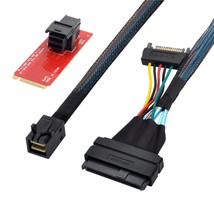 Cy M.2 To U.2 U2 Kit Sff-8639 Nvme Pcie Ssd Adapter & Cable For Mainboard Intel  - £51.95 GBP