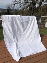 IKEA OFELIA VASS Twin Size Duvet Cover 64"x 82" White Dobby Stripe Snaps Cotton - $27.71