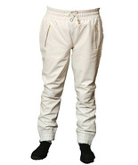 White Wear Men Trouser Genuine Leather Lambskin High Track Pants Joggers... - $154.27 CAD+