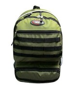  Large OLIVE Backpack Hiking Bag Day Pack School Bag Carry On Travel Back  - £10.11 GBP
