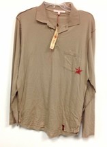 New NWT Men&#39;s Nordstrom Designer People&#39;s Liberation Beige Collared Shirt - £7.68 GBP