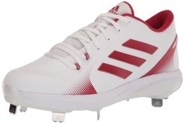 adidas Women&#39;s Purehustle 2 Baseball Shoe, White/Team Power Red/Solar Red, 8.5 - £58.22 GBP